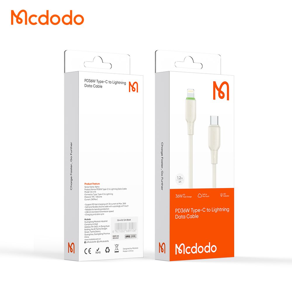 Mcdodo 65W Liquid Silicone + LED Series