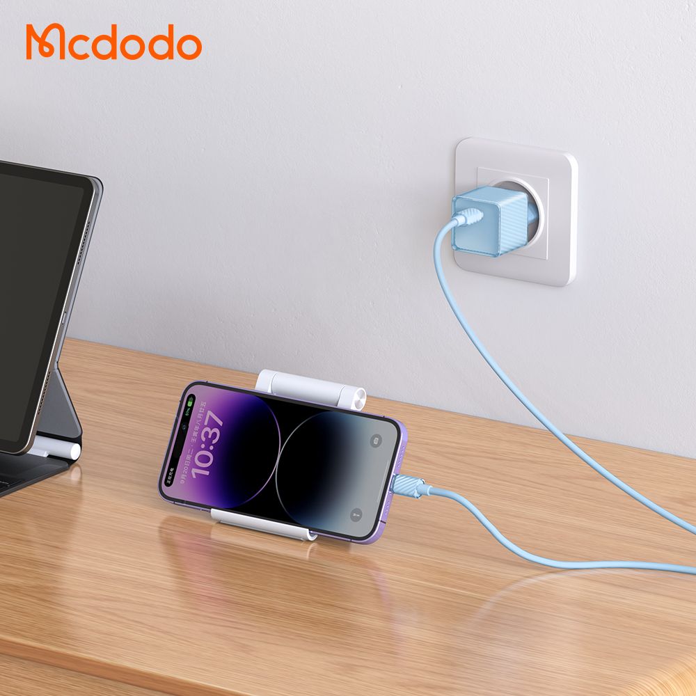 Mcdodo iPhone 15 Starter Pack - 20w GaN Charger , iPhone 15 Series Case , iPhone 15 Series Screen Protector , MagSafe Charger