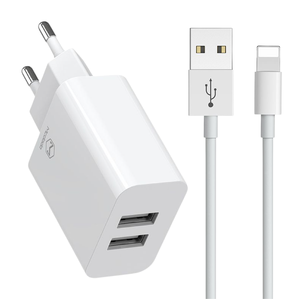 Mcdodo Dual Port Charger + 1m Apple Lighting Cable