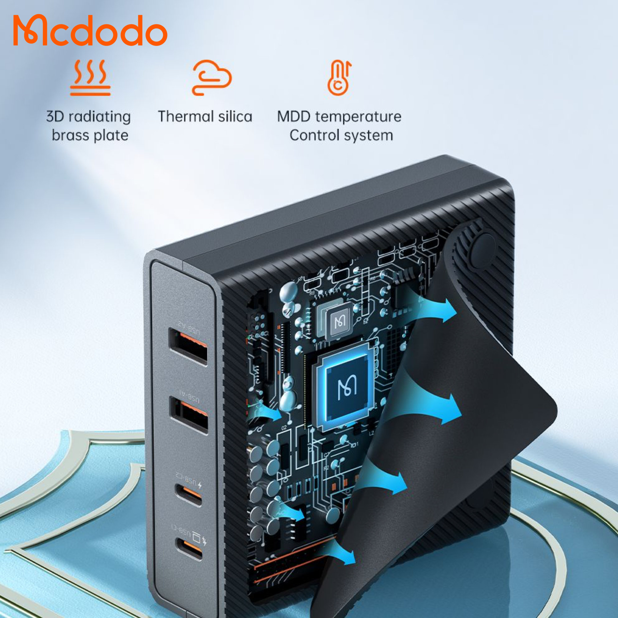 Mcdodo 100w Gan Fast Charging Station Quad Port