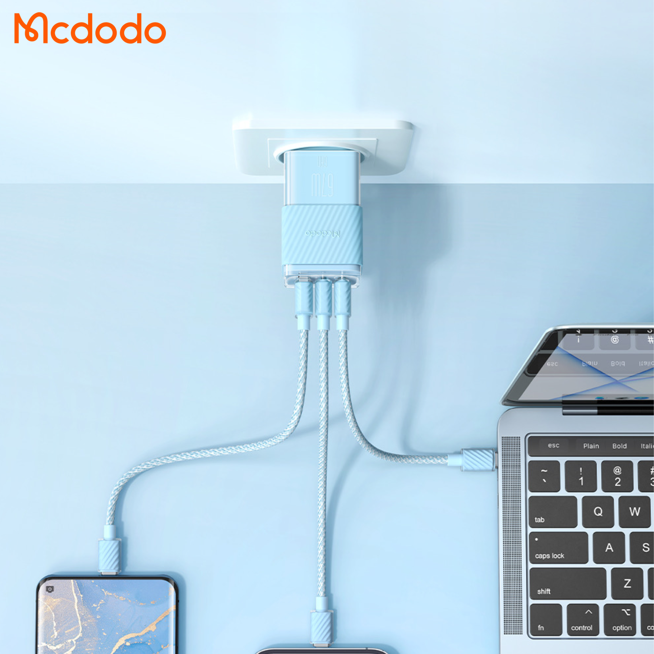 Mcdodo 67w GaN Fast Charger Tri Port