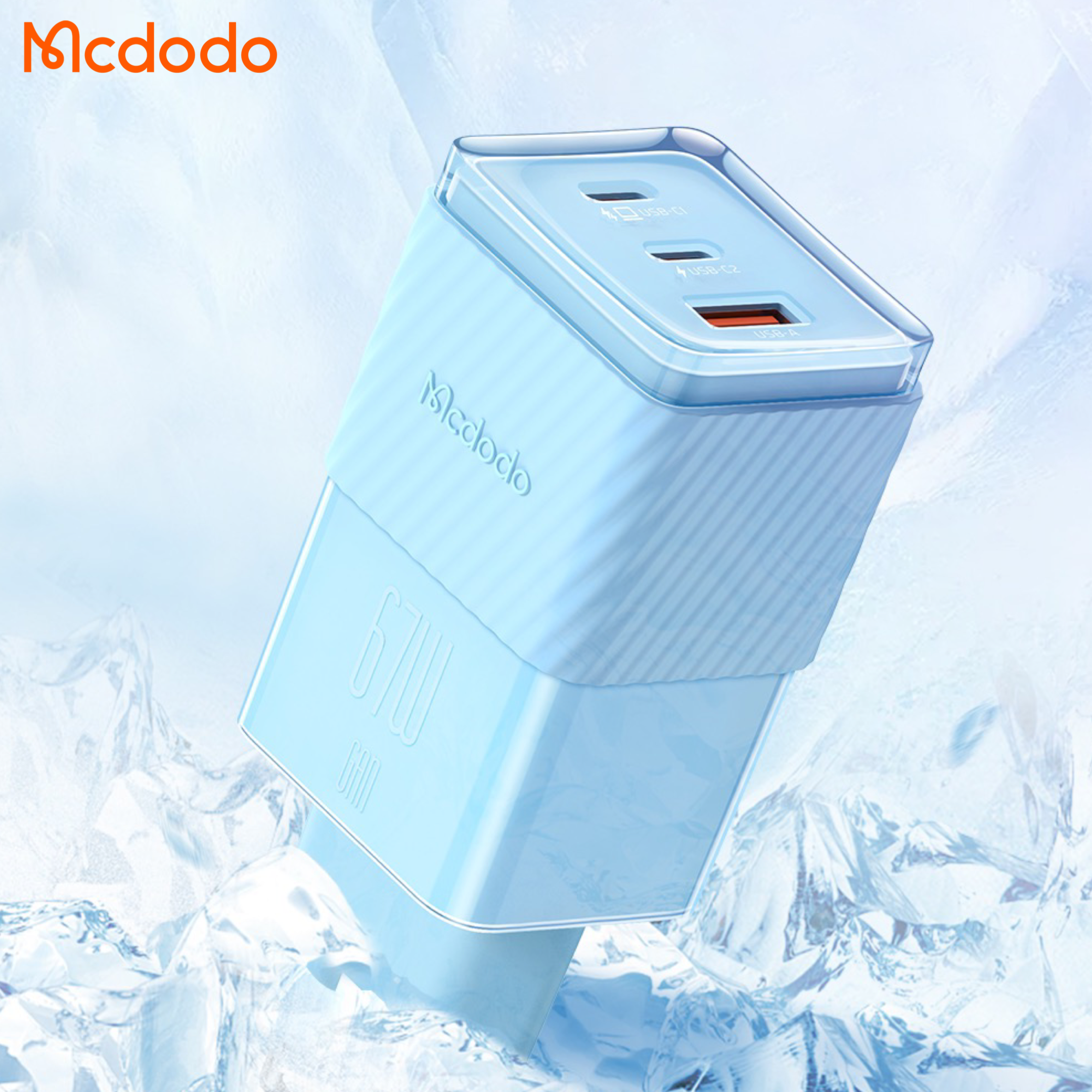 Mcdodo 67w GaN Fast Charger Tri Port