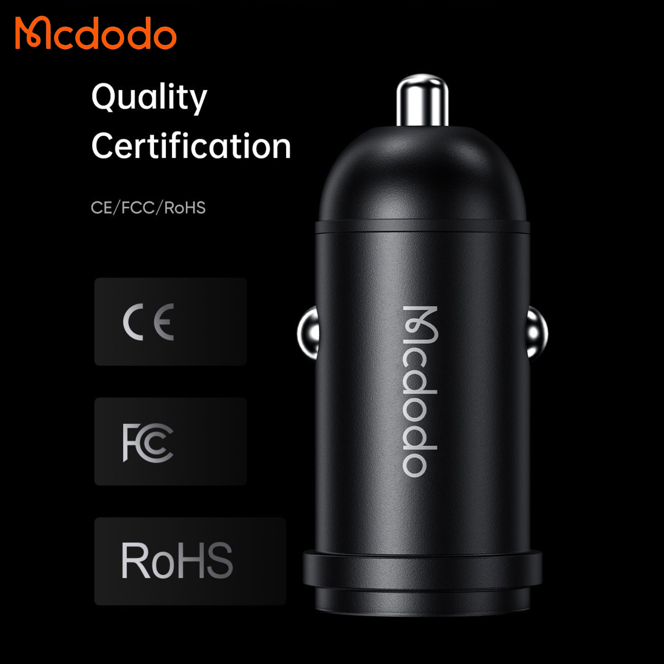 Mcdodo 30w Fast Car Charger + 36w USB-C to Apple iPhone Lightning Cable