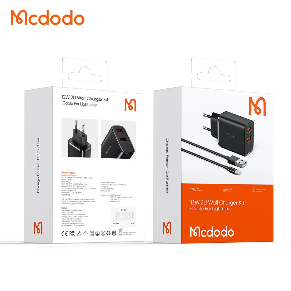 Mcdodo 12w Dual Port Charger