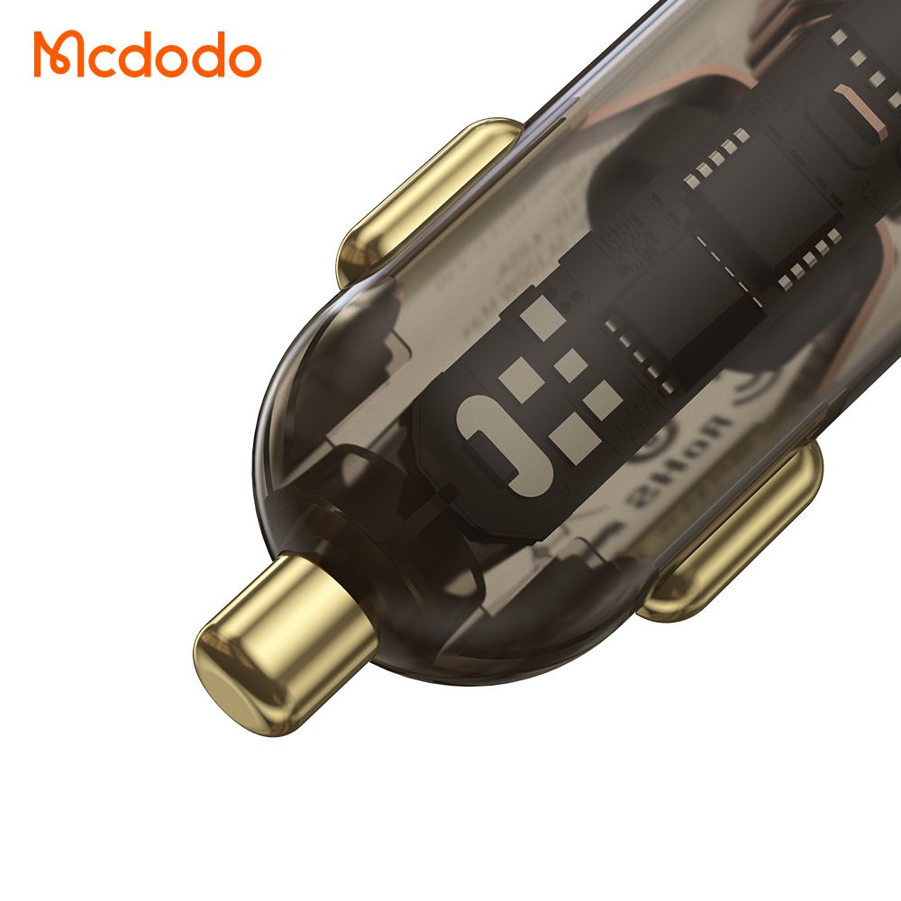 Mcdodo 100w 3 Port Fast Car Charger , USB-C x 2 : USB-A x 1